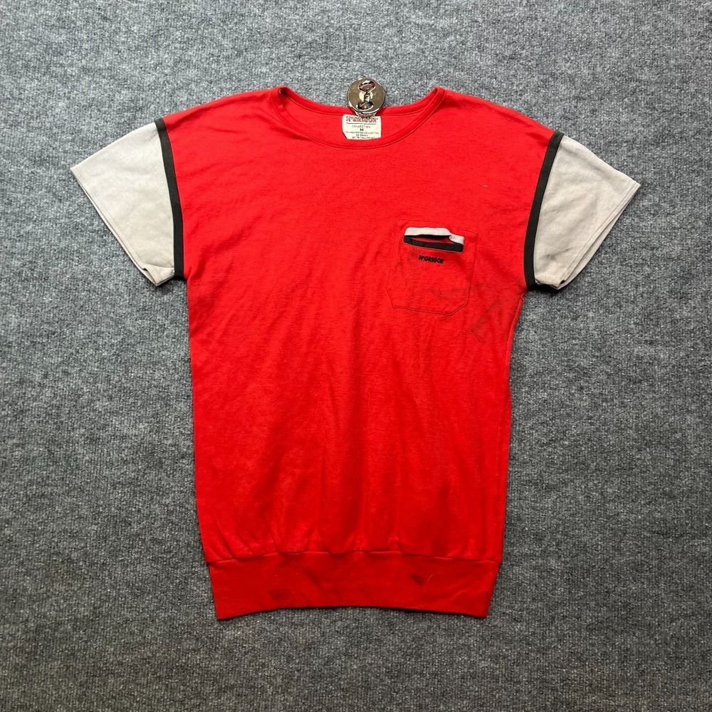 Vintage McGregor Collection Short Sleeve T-Shirt Men's Red Ivory Lightweight - M